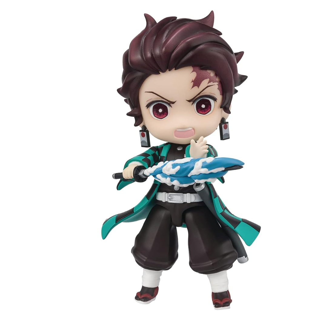 TAMASHII NATIONS - Demon Slayer: Kimetsu no Yaiba - Tanjiro (Water Breathing), Bandai Spirits Figuarts Mini Action Figure