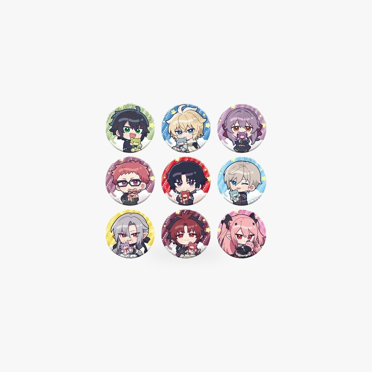 Seraph of the End Mini Character Can Badge Collection Box