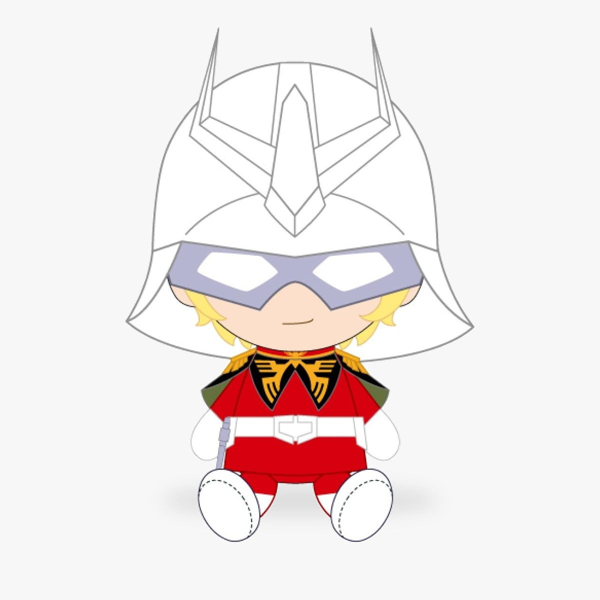 Mobile Suit Gundam Chibi Plush Char Aznable