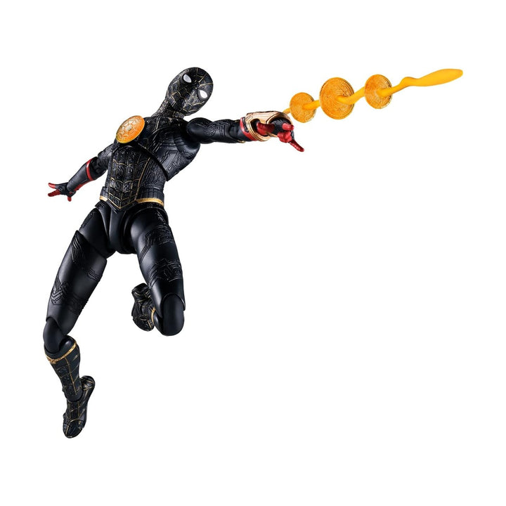 Spider-Man No Way Home S.H.Figuarts Spider-Man Black & Gold Suit Action Figure