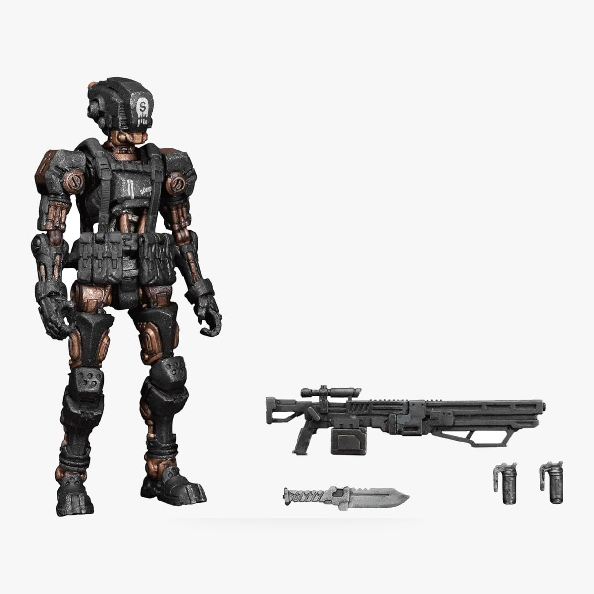 Acid Rain FAV A144 Super Skull Simupuppet P5 1/18 Scale Action Figure