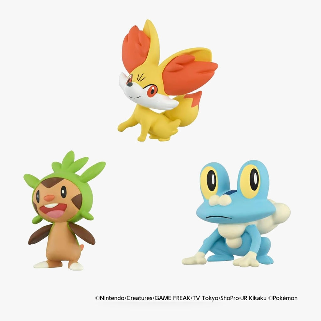 Pokemon 30th Anniversary Moncolle Kalos Region Starter Trio Set Figure