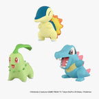 Pokemon 30th Anniversary Moncolle Johto Region Starter Trio Set Figure