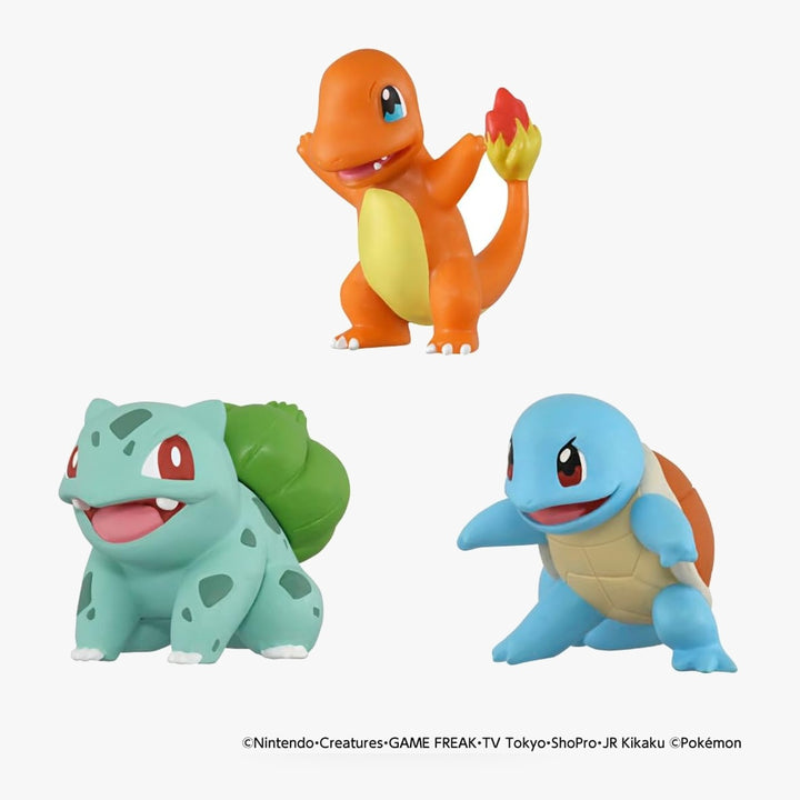 Pokemon 30th Anniversary Moncolle Kanto Region Starter Trio Set Figure