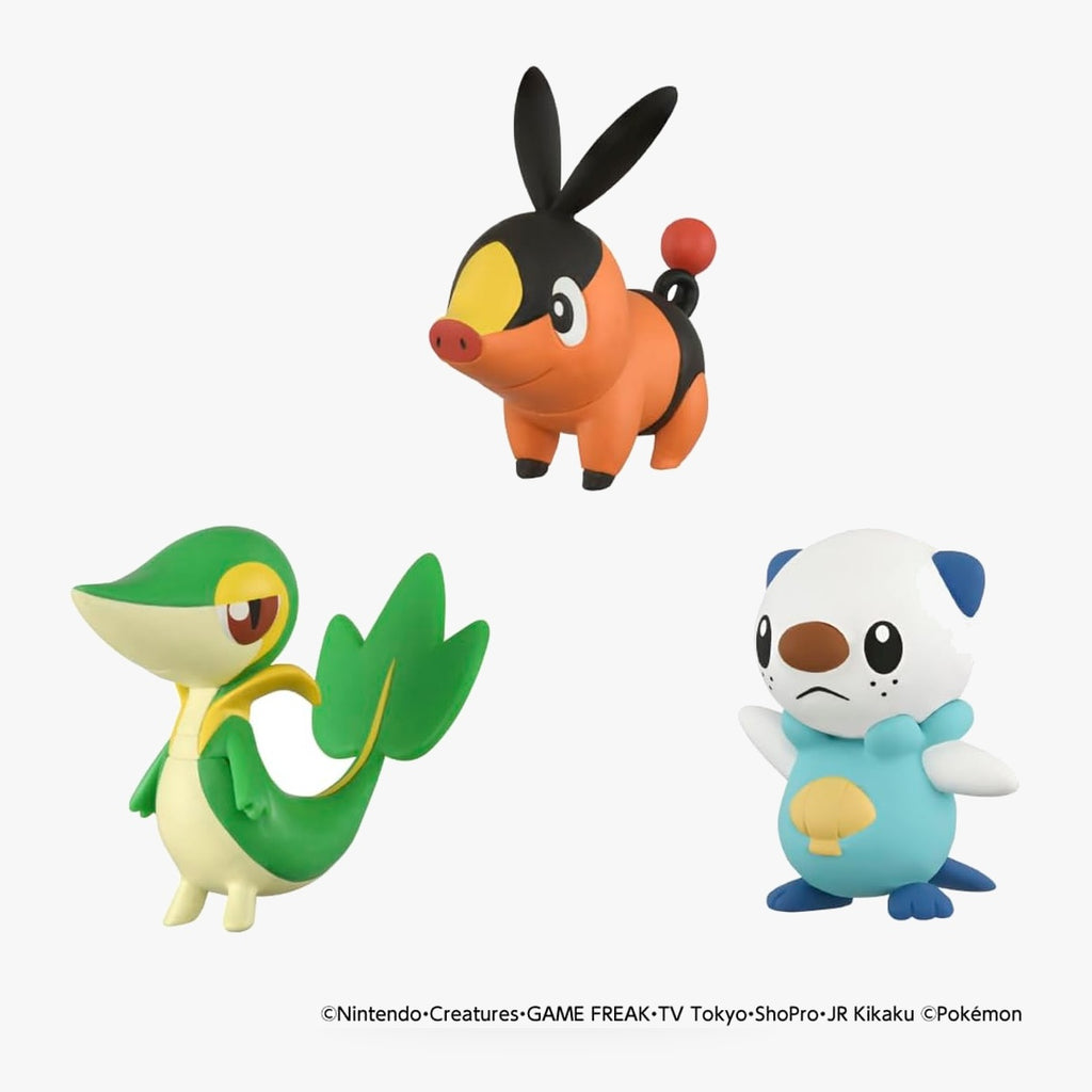 Pokemon 30th Anniversary Moncolle Unova Region Starter Trio Set Figure