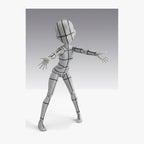 S.H.Figuarts Body-chan Ken Sugimori Edition Wireframe Gray Color Figure