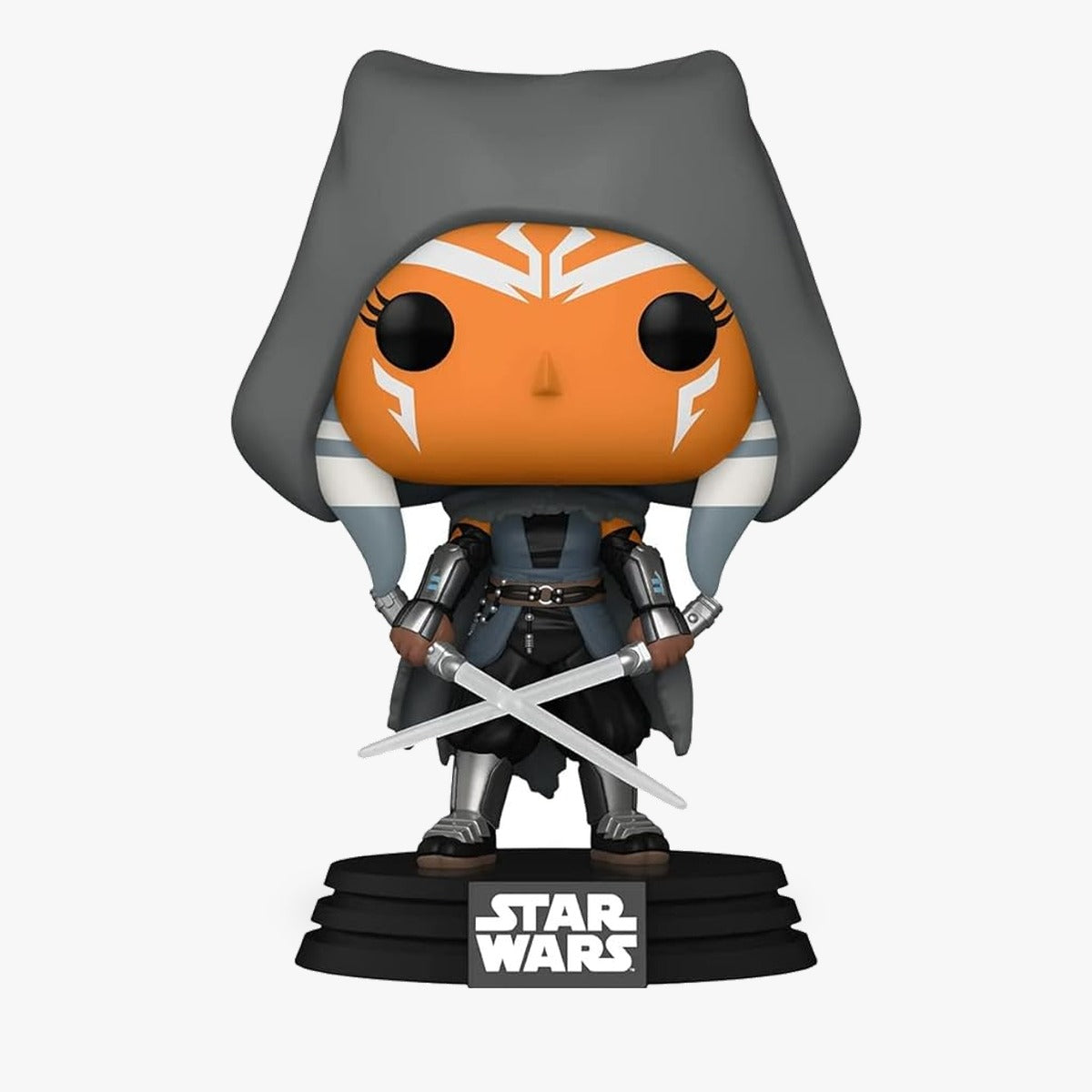 Star Wars The Mandalorian - Hooded Ahsoka and Duel Sabers Amazon Exclusive Funko Pop! Figure