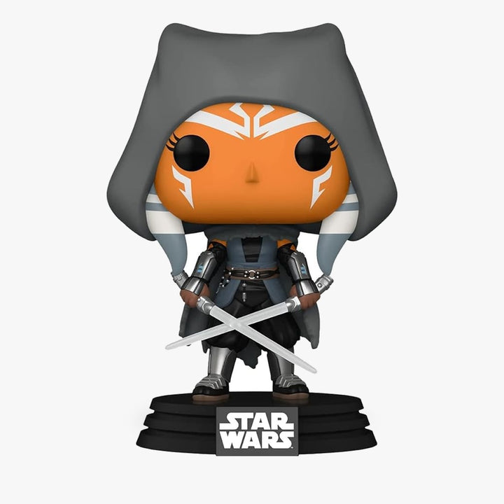 Star Wars The Mandalorian - Hooded Ahsoka and Duel Sabers Amazon Exclusive Funko Pop! Figure