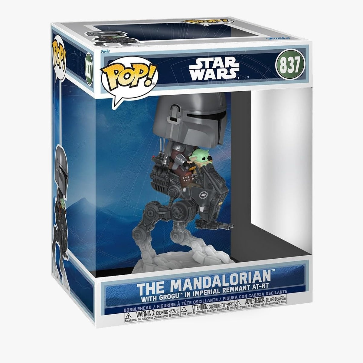 Pop! Rides Deluxe Star Wars スター・ウォーズ マンダロリアン＆グローグー(インペリアル・レムナント AT-RT) Funko P