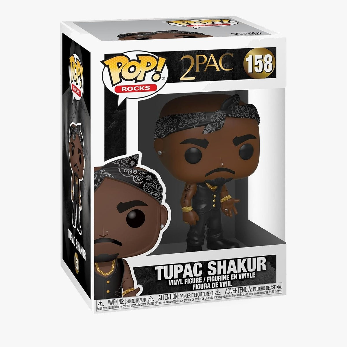 ROCKS Tupac - Vest w/ Bandana Funko Pop! フィギュア