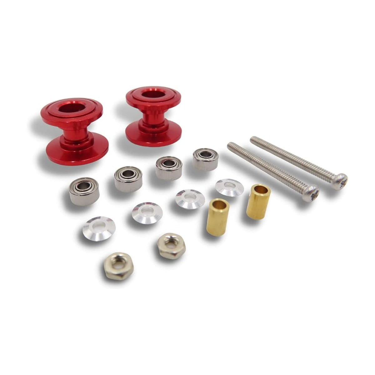 tagatoron タガトロン 軽量2段アルミローラーセット 13 12mm 2個セット 3 レッド