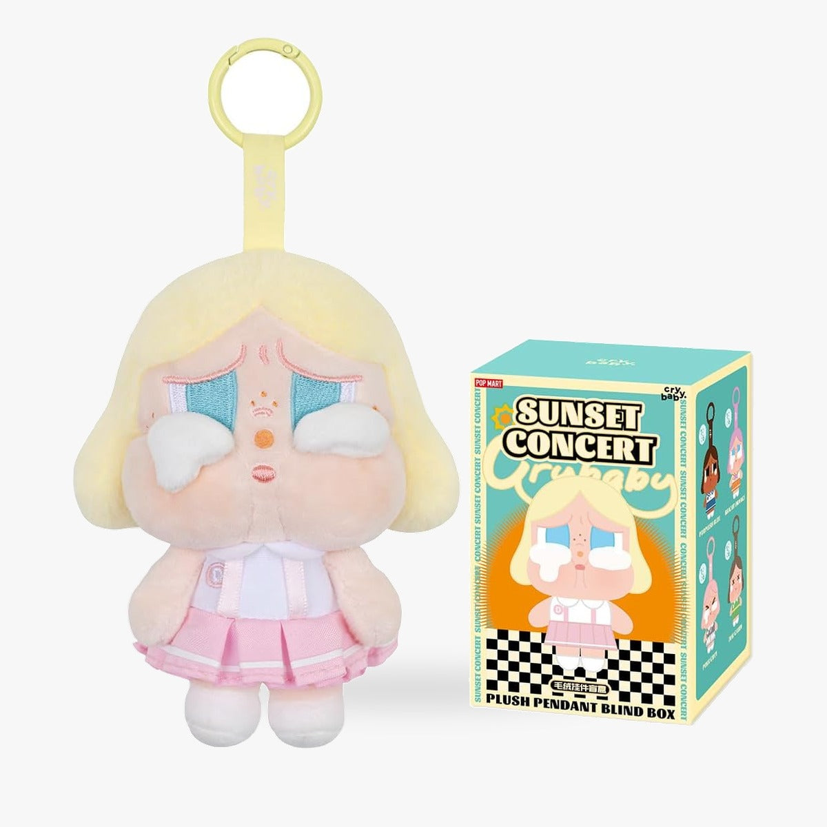 POP MART CRYBABY Sunset Concert シリーズ ぬいぐるみペンダント 1ピース