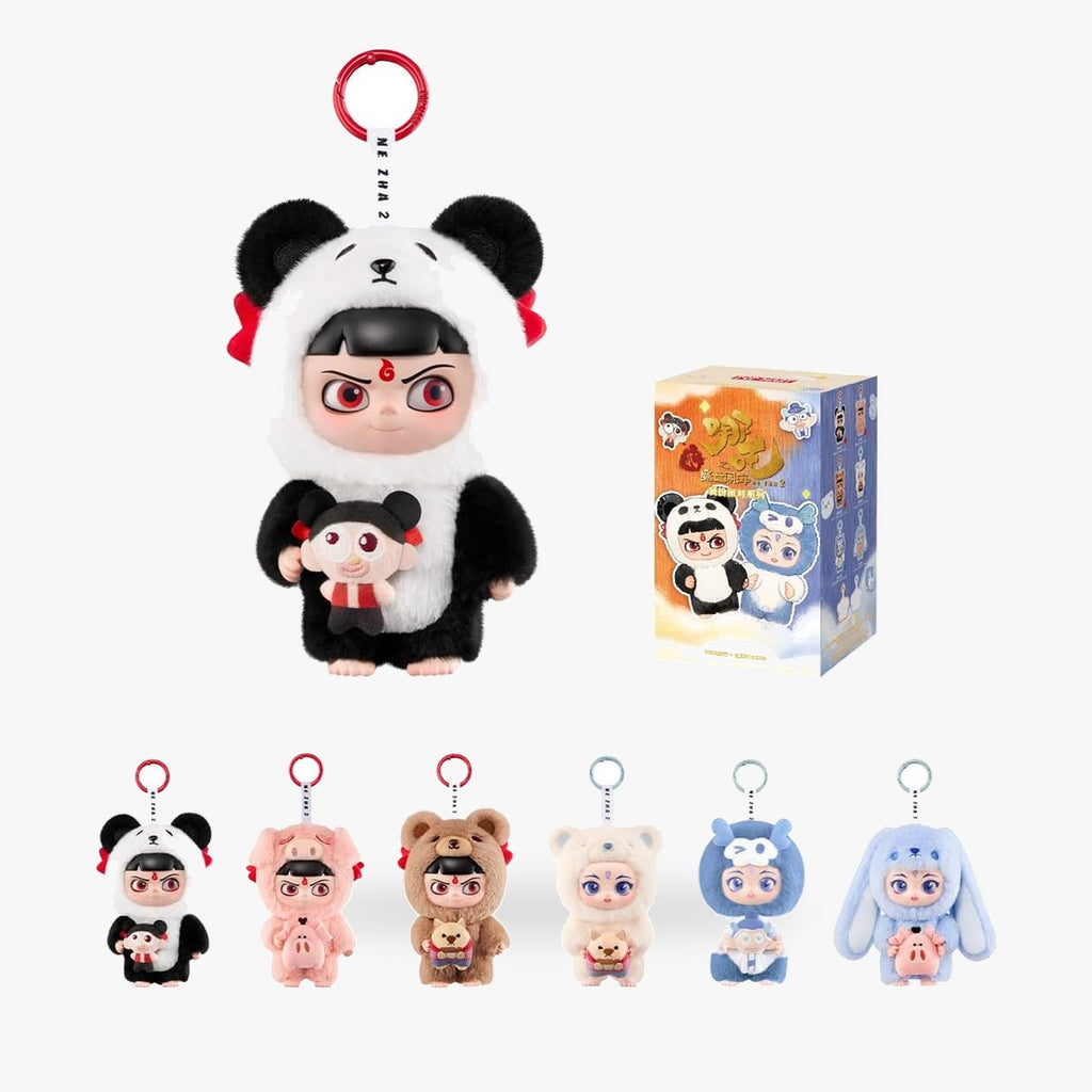 POP MART NeZha 2 Dress Up Party シリーズぬいぐるみペンダント 1ピース