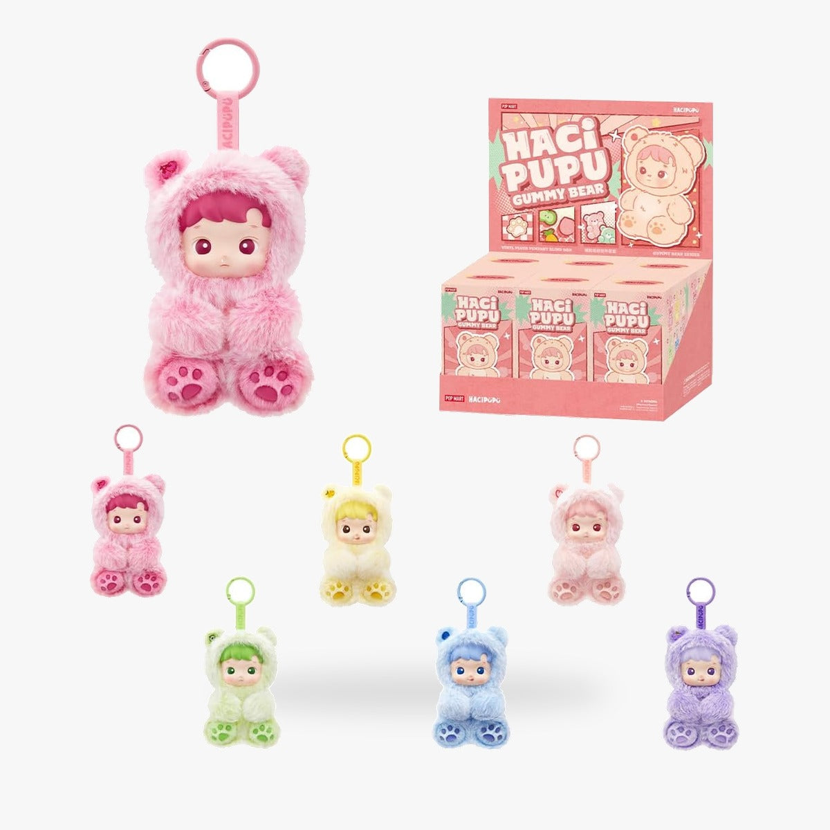 POP MART HACIPUPU Gummy Bear Series Plush Pendant - Single Blind Box