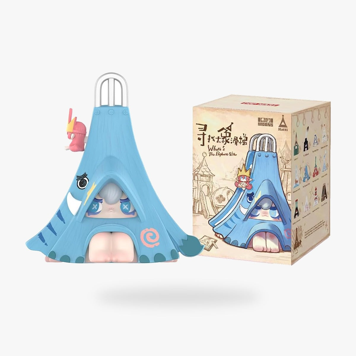 POP MART 1001MOONS Where’s the Elephant Slide Series - Single Blind Box