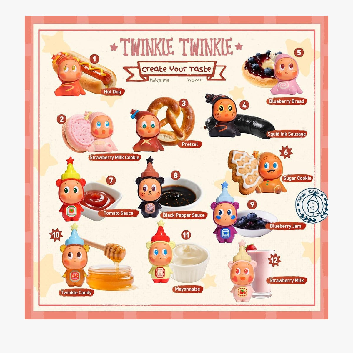 POP MART Twinkle Twinkle Create Your Taste シリーズ-B 1ピース