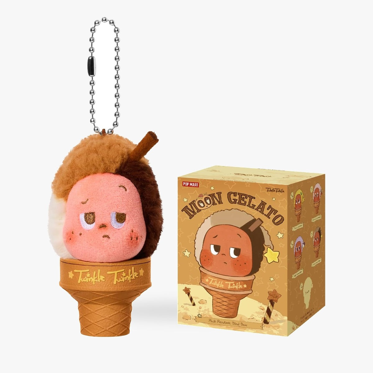 POP MART Twinkle Twinkle MOON GELATO Series Ice Cream Plush Pendant - Single Blind Box
