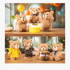 POP MART Ted2 Teddy Bear アクションぬいぐるみペンダント シリーズ 1ピース