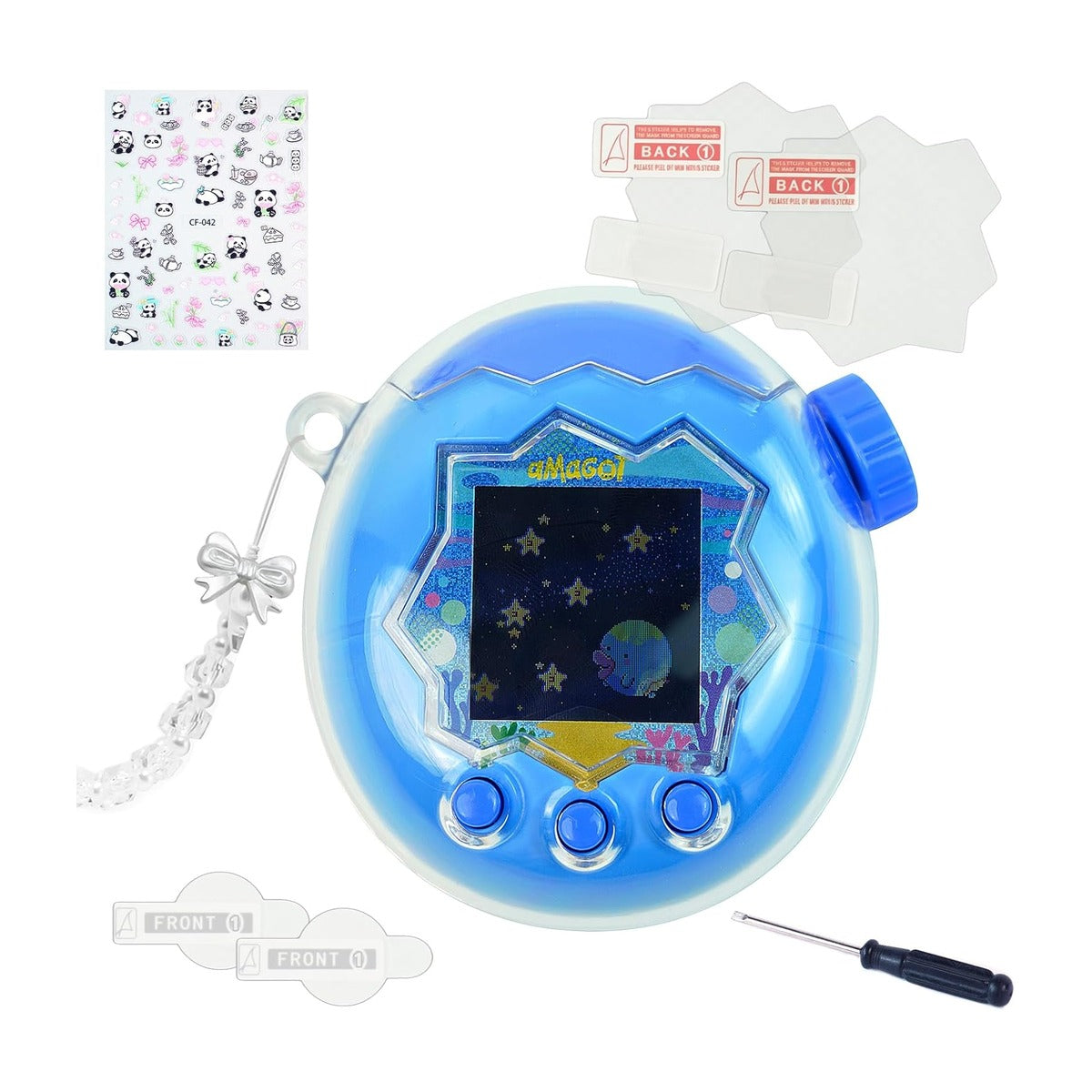For たまごっちパラダイス ケース カバー Tamagotchi Paradise ケース カバー 保護カバー 耐衝撃 全面保護ケース 紛失防止 XUNDONG（透明ケース）