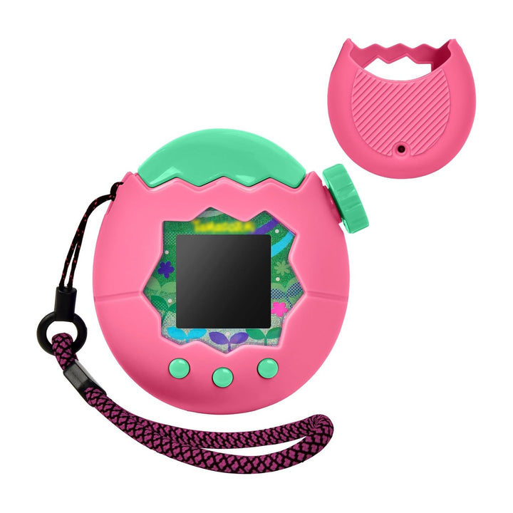 タマゴッチパラダイス (Tamagotchi Paradise) Connect機能対応 ケース着用まま接触通信可能, シリコンケース カバー 保護ケース 衝撃吸収 のフィット感 すべり止め 持ちやすい 対応タマゴッチパラダイス専用 (ピンク)