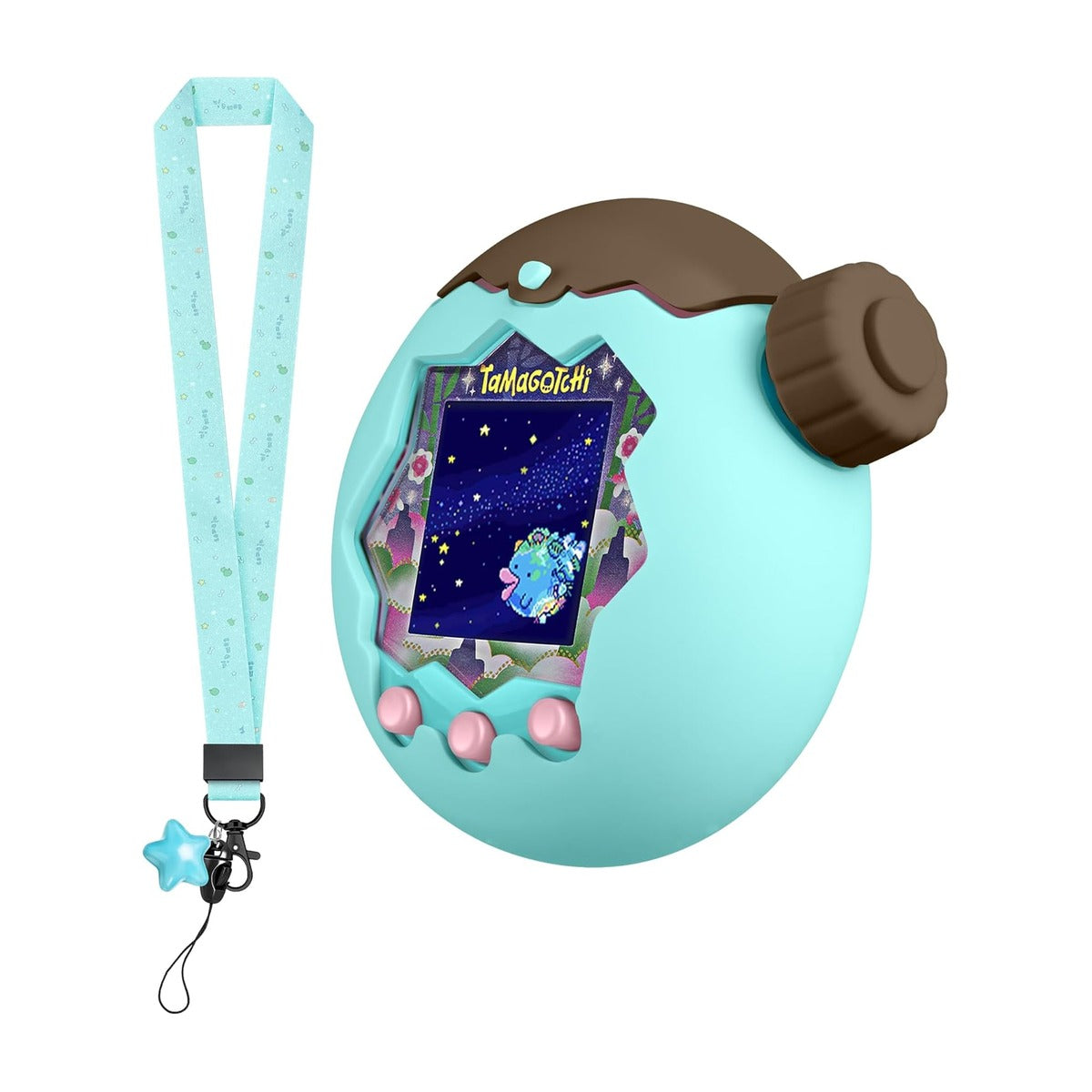Newzerol【新登場】Tamagotchi Paradise(たまごっちパラダイス)保護ケース＋ズームダイヤルカバー 通信に対応 一体型開蓋 シリコン素材 ツートンカラー 衝撃吸収 耐久性 すり傷防止 全周囲保護 紛失防止（チョコ/ミント）