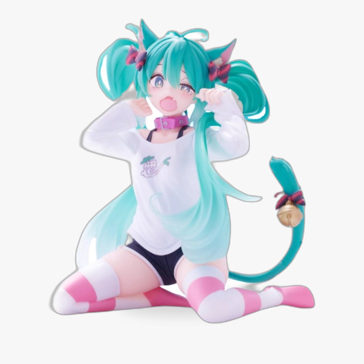 Hatsune Miku Desktop Cute Cat Ear T-shirt ver. Figure