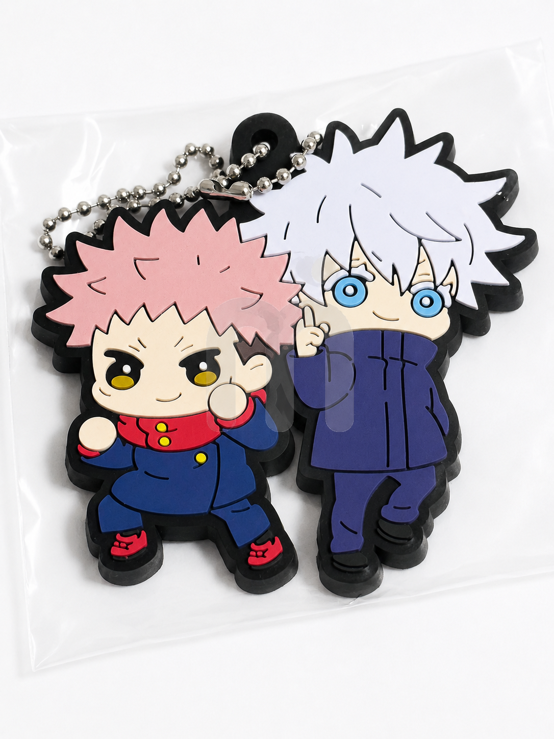 Jujutsu Kaisen Yuji Itadori & Satoru Gojo Rubber Keychain