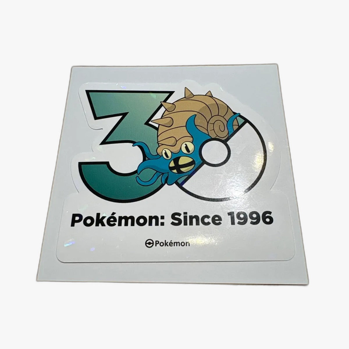 Pokémon 30th Anniversary Korea Exclusive Logo Sticker Omanyte