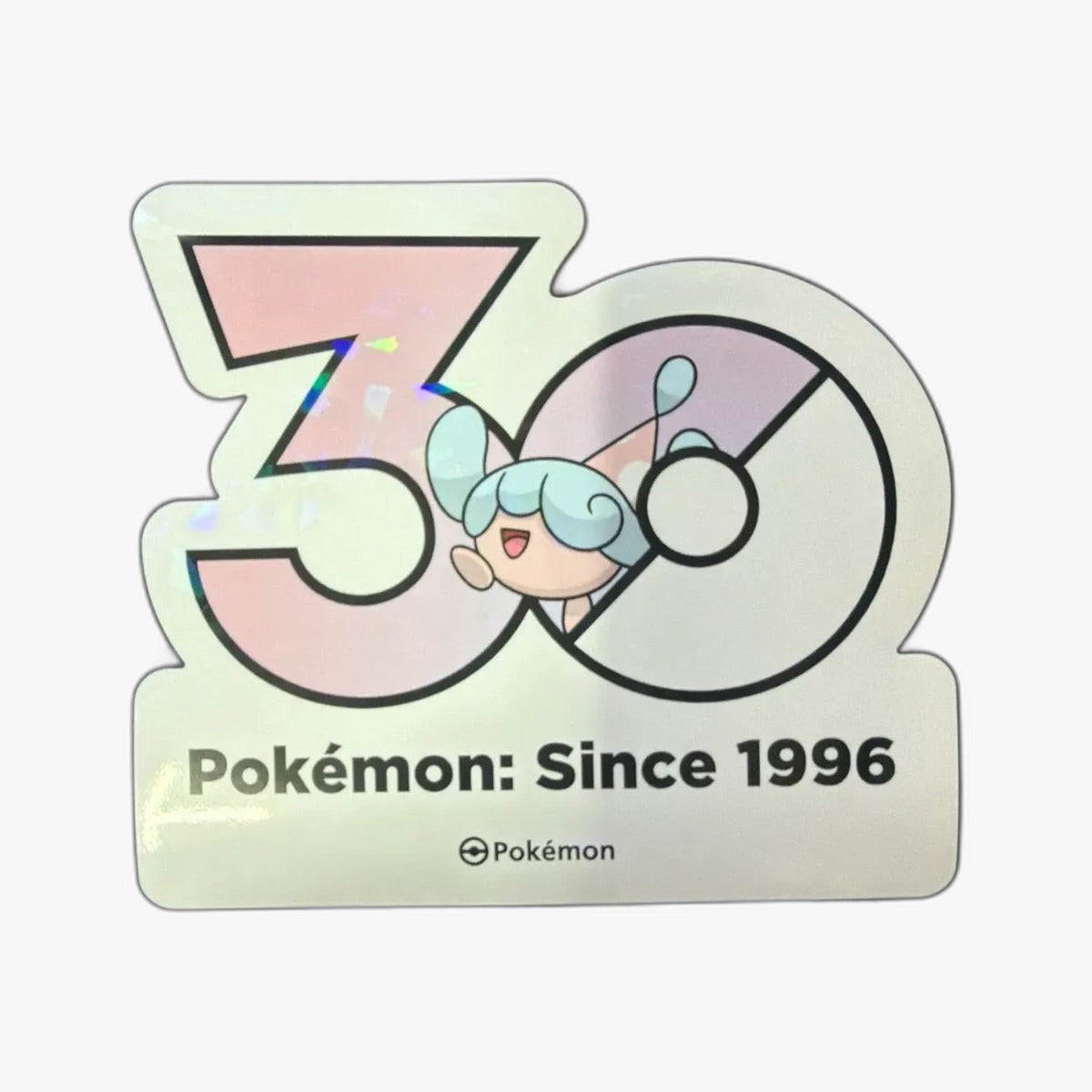 Pokémon 30th Anniversary Korea Exclusive Logo Sticker Hatenna