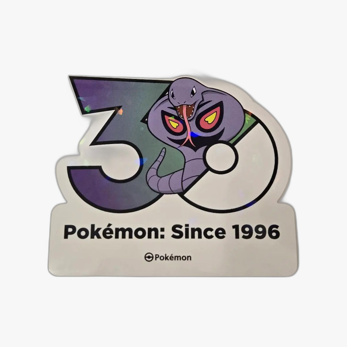 Pokémon 30th Anniversary Korea Exclusive Logo Sticker Arbok