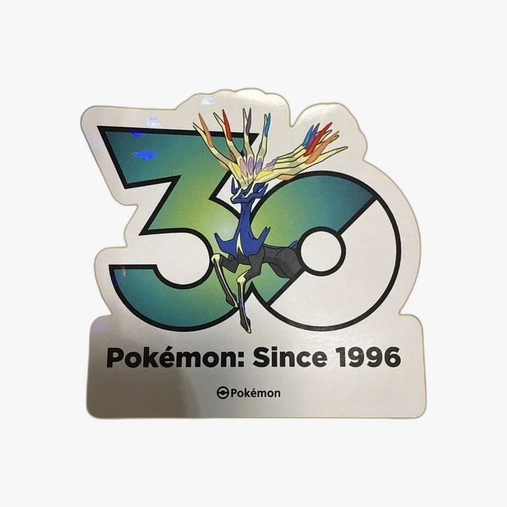 Pokémon 30th Anniversary Korea Exclusive Logo Sticker Xerneas