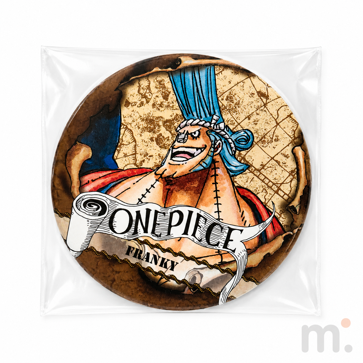 ONE PIECE Franky Wanted Poster Style Can Badge