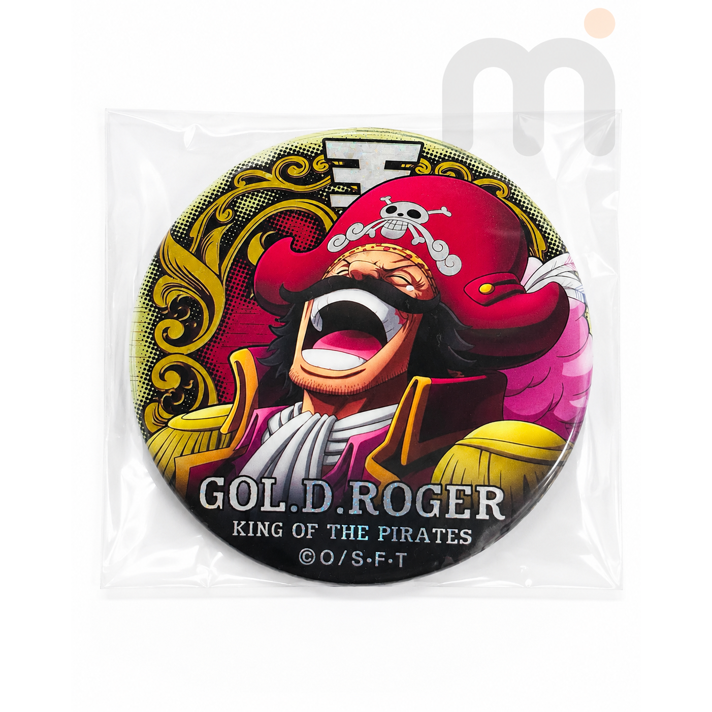 ONE PIECE Gol D. Roger King of the Pirates Can Badge