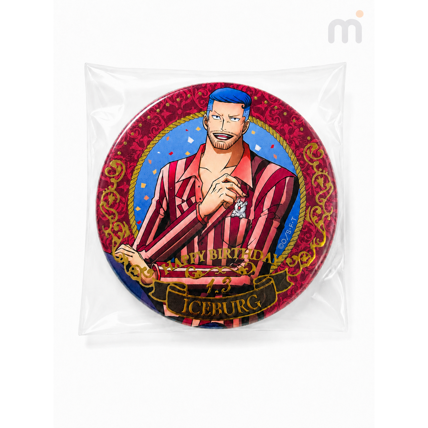 ONE PIECE Iceburg Birthday Can Badge