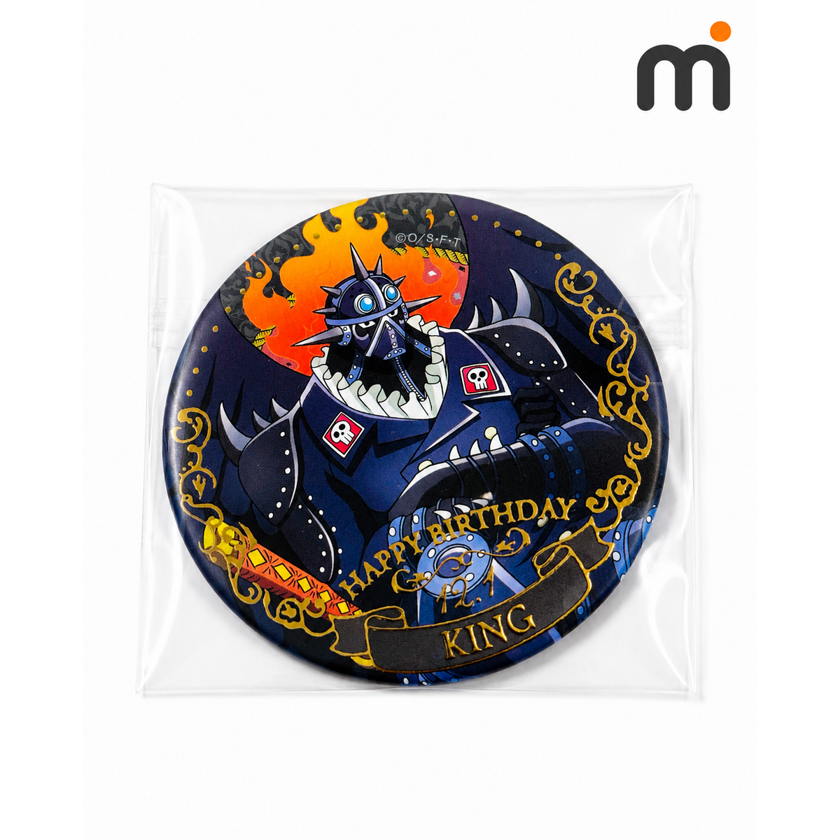 ONE PIECE King Beast Pirates Happy Birthday Can Badge