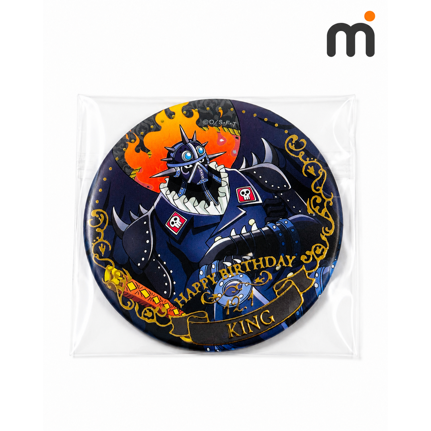 ONE PIECE King Beast Pirates Happy Birthday Can Badge